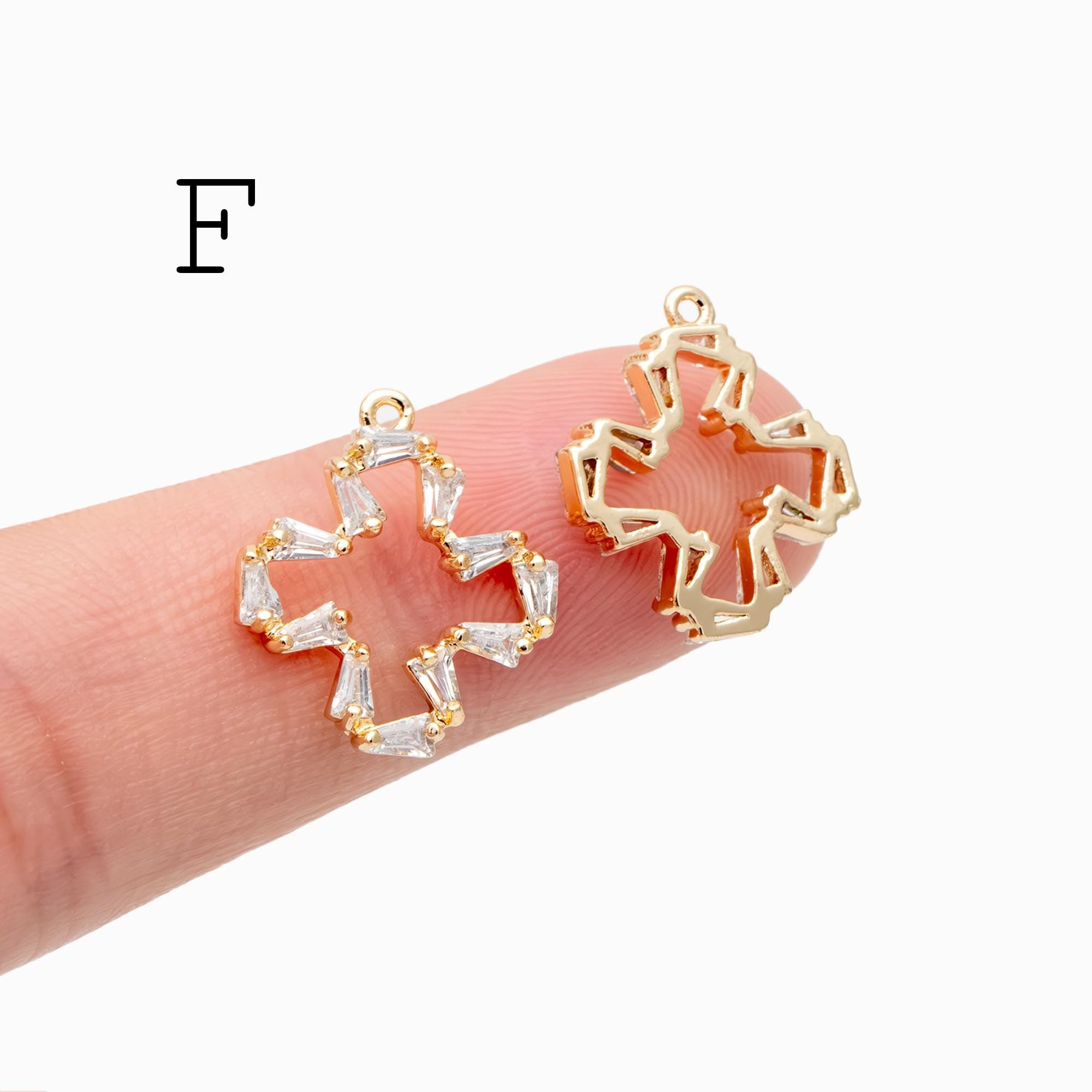 4pcs Cross Charm, Tiny Cross Charm, Cross Pendant, Cross Necklace Charm(GB-2731)